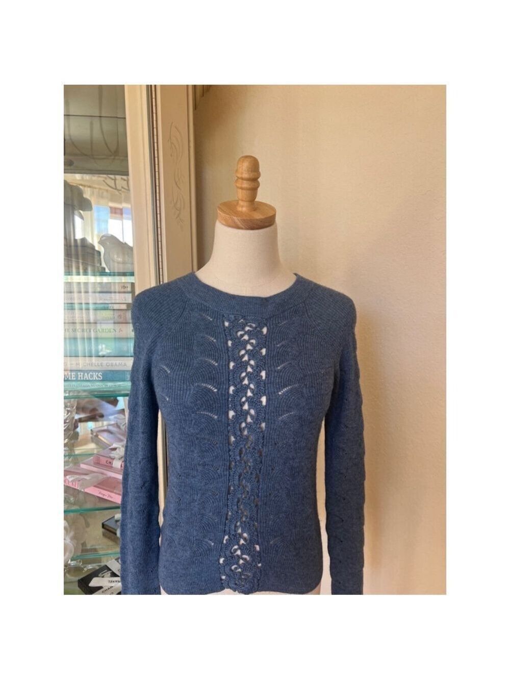Women's Wool See by Chloe Sweater XS Blue